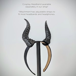Horns for Headphones - Live Stream Accessory - Spiky Demon Cosplay Horn - Dragon Costume