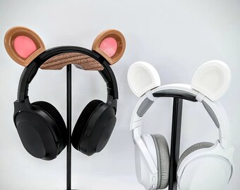 Bear Ears for Headphones - Grizzly Bears Cosplay Headset Accessories - Anime Twitch Streaming Props