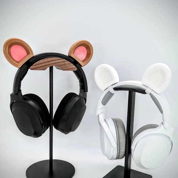 Bear Ears for Headphones - Grizzly Bears Cosplay Headset Accessories - Anime Twitch Streaming Props