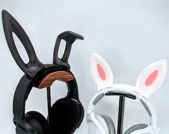 Bunny Ears for Headphones - Cosplay Rabbit Headset Accessories - Headphone Ears - Twitch Streaming Props