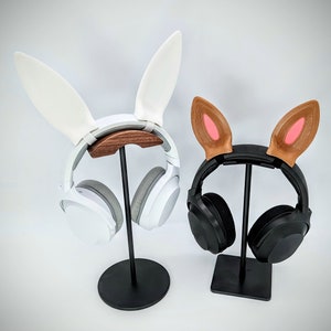 Human With Rabbit Headset Bunny Ears for Headphones Cosplay Rabbit Headset Accessories Headphone ...