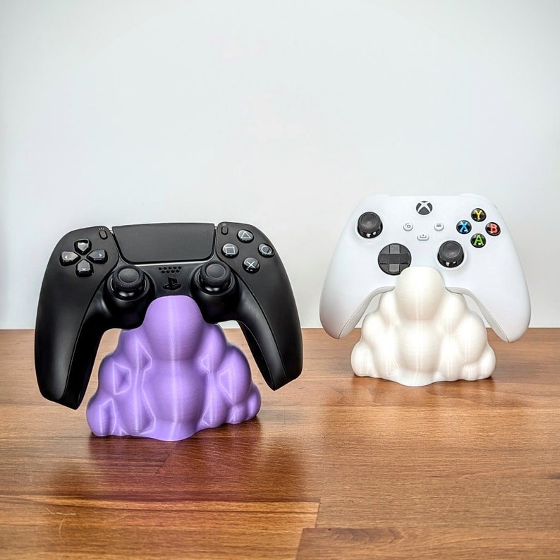 Cloud Controller Stand - Cute Kawaii Gaming Setup - Controller Holder For PS5, XBOX, or Nintendo Switch Controllers - Gaming Room Decor