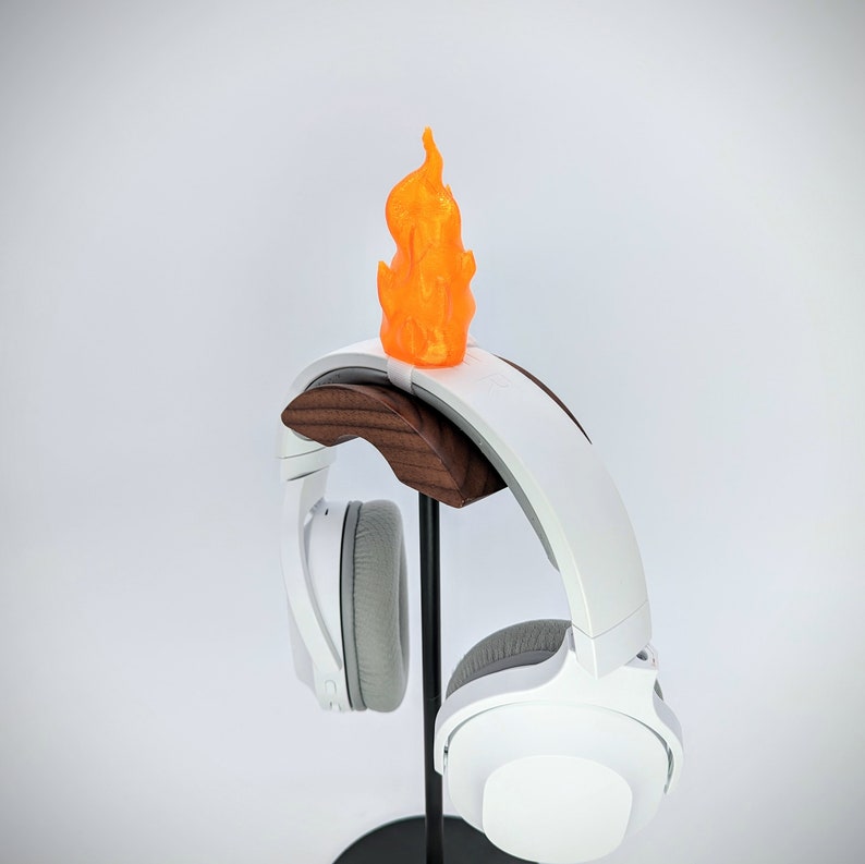 Flame Headphone Attachment - Headset Ears - Headphone Horns - Dragon Breath - Gaming Accessories