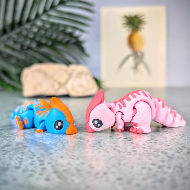 Dinosaur Fidget, Parasaur Articulating Flexi, Dinosaur Birthday Party, Party Favors, Toys for Kids, Desk Toy, Fidgets, Stim Toy, Cute Kawaii image 9