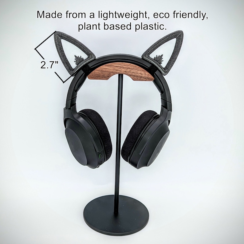 Fox Ears for Headphones - Deer Ears Headset Attachment - Horns for Twitch Streaming and Cosplay