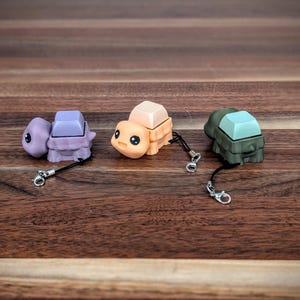 Turtle Fidget Keychain, Stocking Stuffer, Gift for Her, Fidget Toys, Sensory Clicker, Keycap Clickers, Christmas Gifts for Teens, Stim Toys image 6
