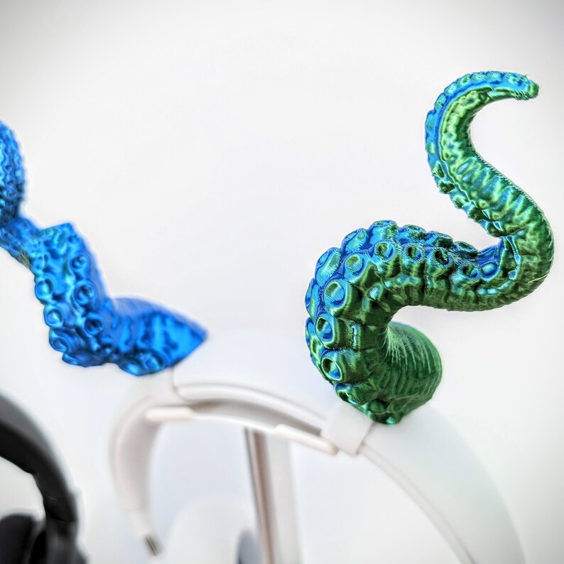 Tentacles Horns for Headphones - Octopus Tentacles Headphone Attachment - Headset Horns - Gaming Accessories