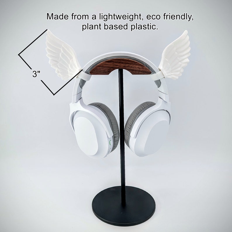 Angel Wings Headphone Attachment - Headset Ears and Horns Gaming and Streaming Headphones Accessories