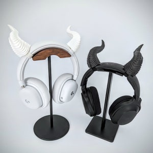 Horns for Headphones Back Facing - Horned Headband - Cosplay Textured Horns for Cosplay Costume - Headphone Horns