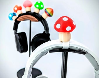 Mushroom Headphone Horns - Headset Attachment Ears - Cute Fungi Ears