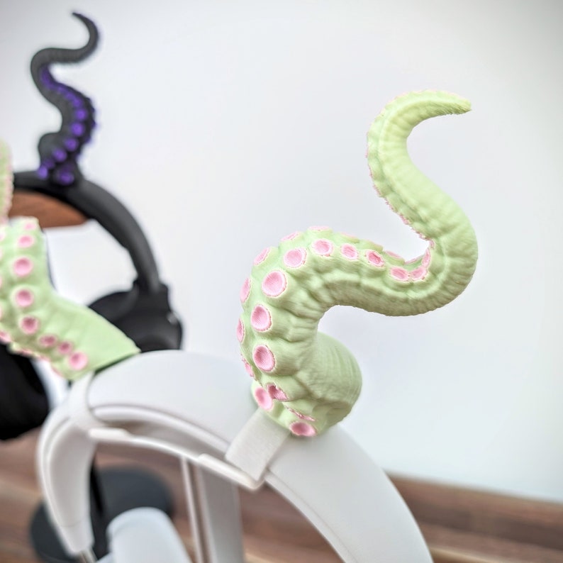 Tentacles Horns for Headphones - Octopus Tentacles Headphone Attachment - Headset Horns - Gaming Accessories