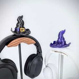Witch Hat Headphone Attachment - Halloween Headset Attachment - Witch Cosplay Headband - Halloween Witch Costume - Gaming Accessories