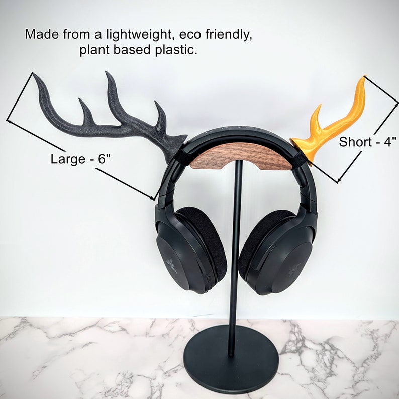 Antler Headset Attachment Deer Horns for Gaming Headphones Horns for Headphones image 6