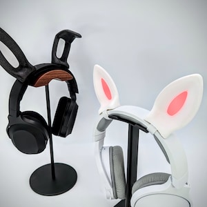 Bunny Ears for Headphones - Cosplay Rabbit Headset Accessories - Headphone Ears - Twitch Streaming Props