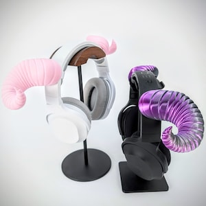 Ram Horns Headphone Attachment - Headset Goat Horns - Headband Horns - Curved Tiefling Druid Beast Cosplay Horns