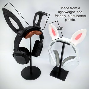 Bunny Ears for Headphones - Cosplay Rabbit Headset Accessories - Headphone Ears - Twitch Streaming Props