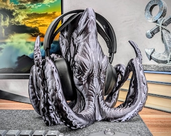 Kraken Fantasy Headphone Stand - Headset Holder - Gaming Accessories - Office Decor