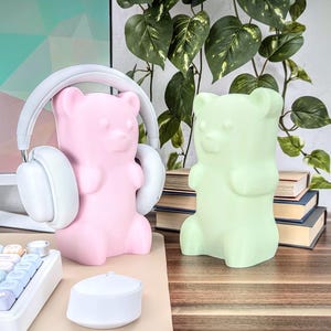 Gummy Bear-headsethouder - Bear-koptelefoonstandaard - schattig gamingdecor
