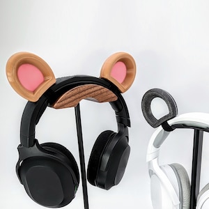 Bear Ears for Headphones - Grizzly Bears Cosplay Headset Accessories - Anime Twitch Streaming Props