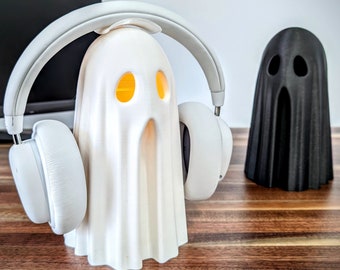 Ghost Headphone Stand - Cute Kawaii Ghost Headset Holder - Gaming Setup - Cozy Gamer - White Headphone Stands