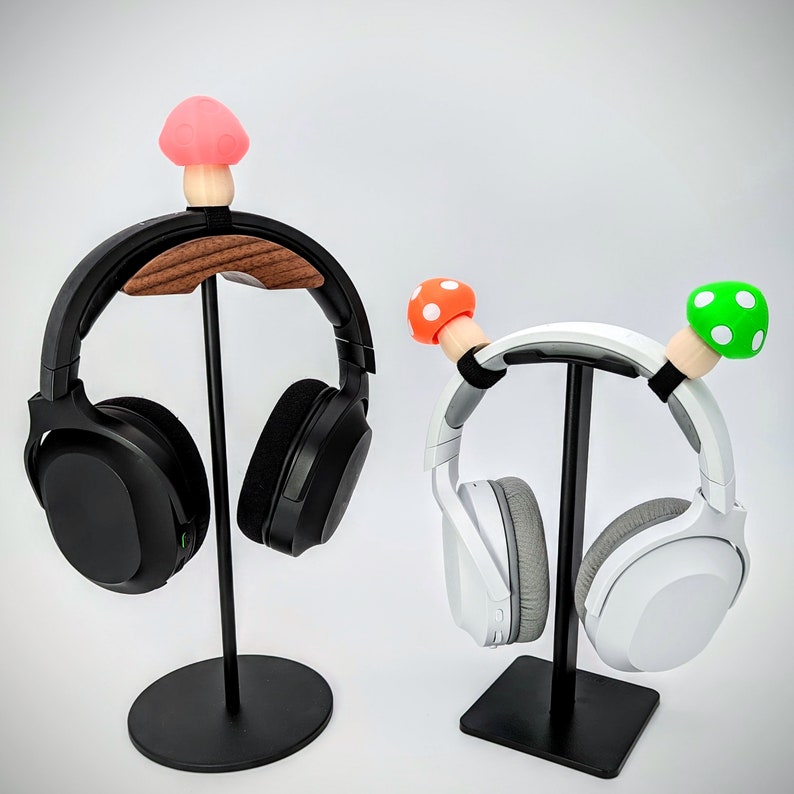 Mushroom Headphone Horns Headset Attachment Ears Cute Fungi Etsy