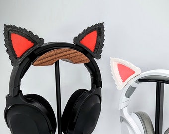 Wolf Werewolf Ears for Headphones - Animal Cosplay Ears - Twitch Streaming Headset Attachment