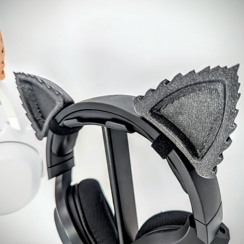 Wolf Werewolf Ears for Headphones - Animal Cosplay Ears - Twitch Streaming Headset Attachment