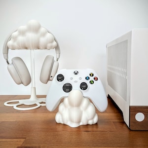 Cloud Controller Stand - Cute Kawaii Gaming Setup - Controller Holder For PS5, XBOX, or Nintendo Switch Controllers - Gaming Room Decor