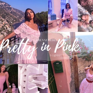6 Mobile Lightroom Presets/ Pink Presets/ Instagram presets/ Lightroom mobile presets/ Blogger presets/ Photo filter/ Lifestyle presets/