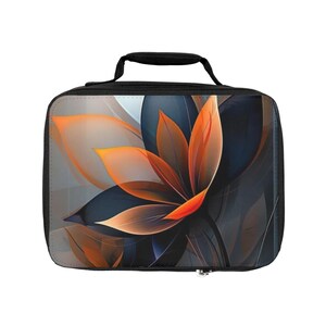 Elegant Floral Lunch Bag, Insulated Lunch Tote, Stylish Food Carrier, Back to School Essential, Picnic Organizer, Gift for Her