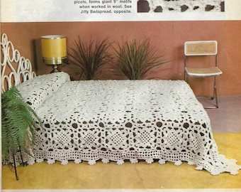 Copriletto Jiffy modello vintage all'uncinetto PDF