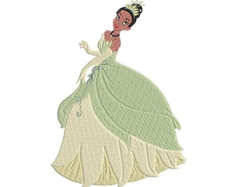 Embroidery machine files for girls, Princess embroidery design 4 sizes.