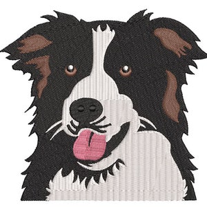 Embroidery designs Dog embroidery pattern, embroidery files Border Collie, 2 sizes
