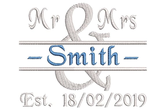 Embroidery Designs for Newly Weds Read the Description | Etsy