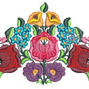 Hungarian Folk motif embroidery file