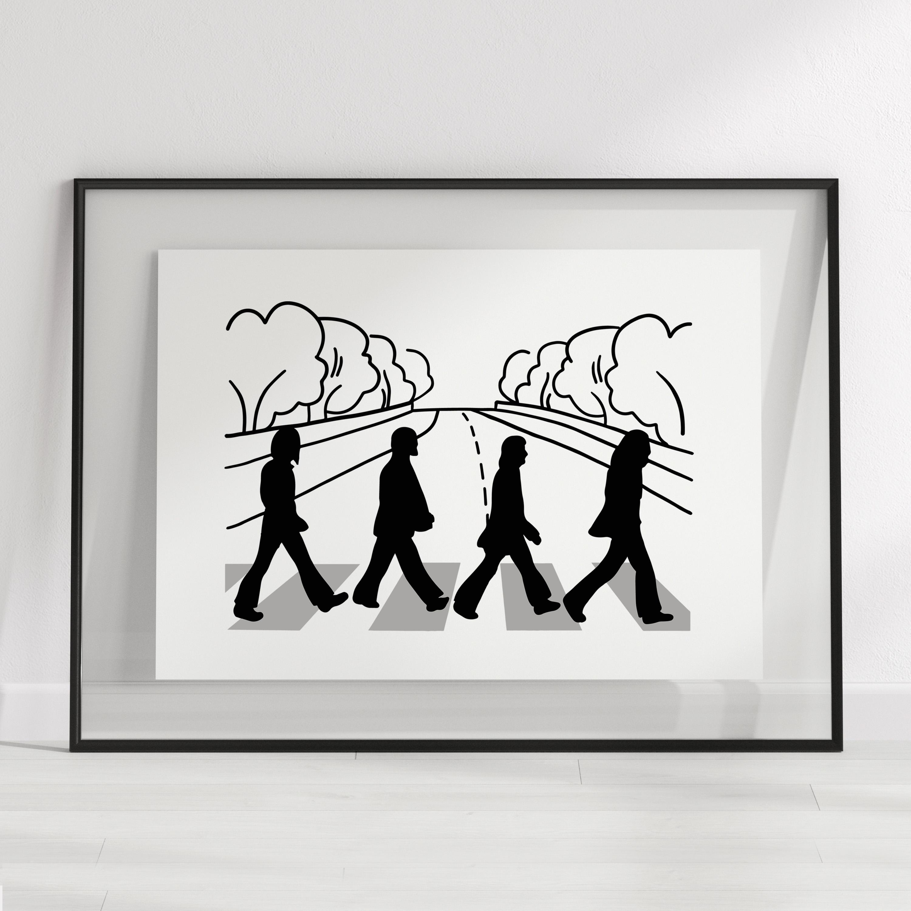 Instant Download, Print Today!the Beatles Abbey Road SVG Clipart