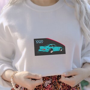 Embroidery design Car embroidery Porsche Carrera 1989 embroidery file stickdatei