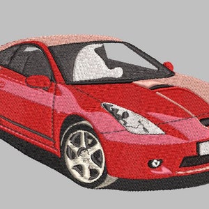 toyota celica 2002 embroidery machine files 2 sizes