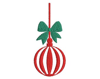 Stickdatei Weihnachtsstickerei Maschinendateien. Globus, Weihnachtsbaumschmuck. Stickdateien