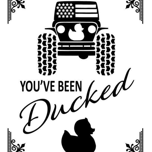 Duck duck tag, printable file PNG clipart instant download, digital file 4"x3.2"