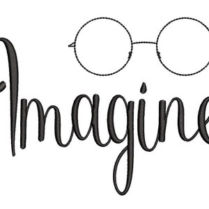 The Beatles Imagine embroidery design Instant download, embroidery machine files 2 sizes.