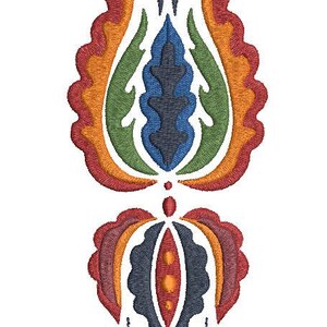 Hungarian Motif Embroidery File – Traditional Floral Pattern Digital Download for Crafts & Sewing Projects