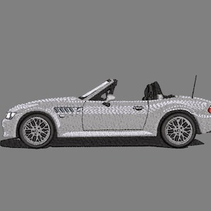BMW z3 embroidery design, car embroidery file