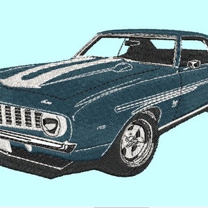 chevy camaro 69&#39; easy embroidery file