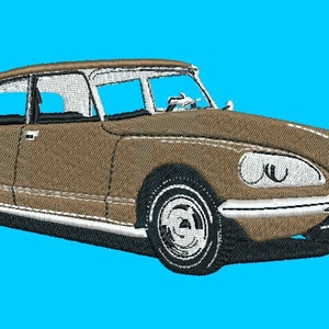 old car DS realistic embroidery file
