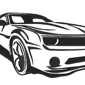 Chevrolet Camaro car embroidery design Minimalist  3 sizes