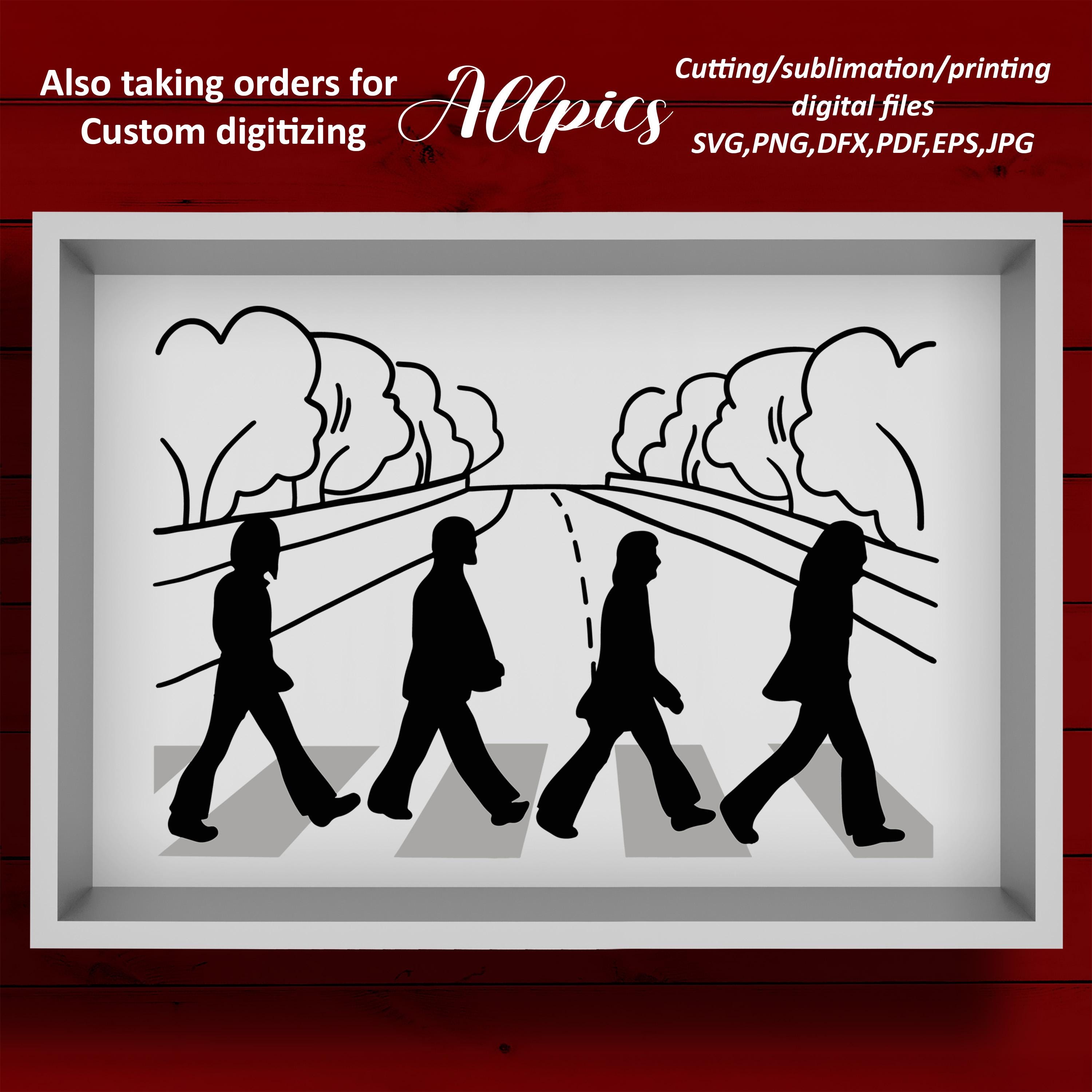 Instant Download, Print Today!the Beatles Abbey Road SVG Clipart