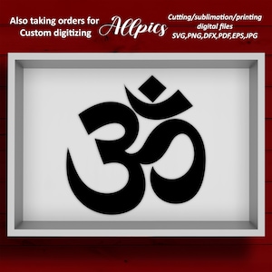 Om cutting SVG files, clipart instant download, sublimation high resolution printable file., printable wall art