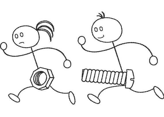 Adult funny Embroidery machine files, minimal line art embroidery designs instant download.