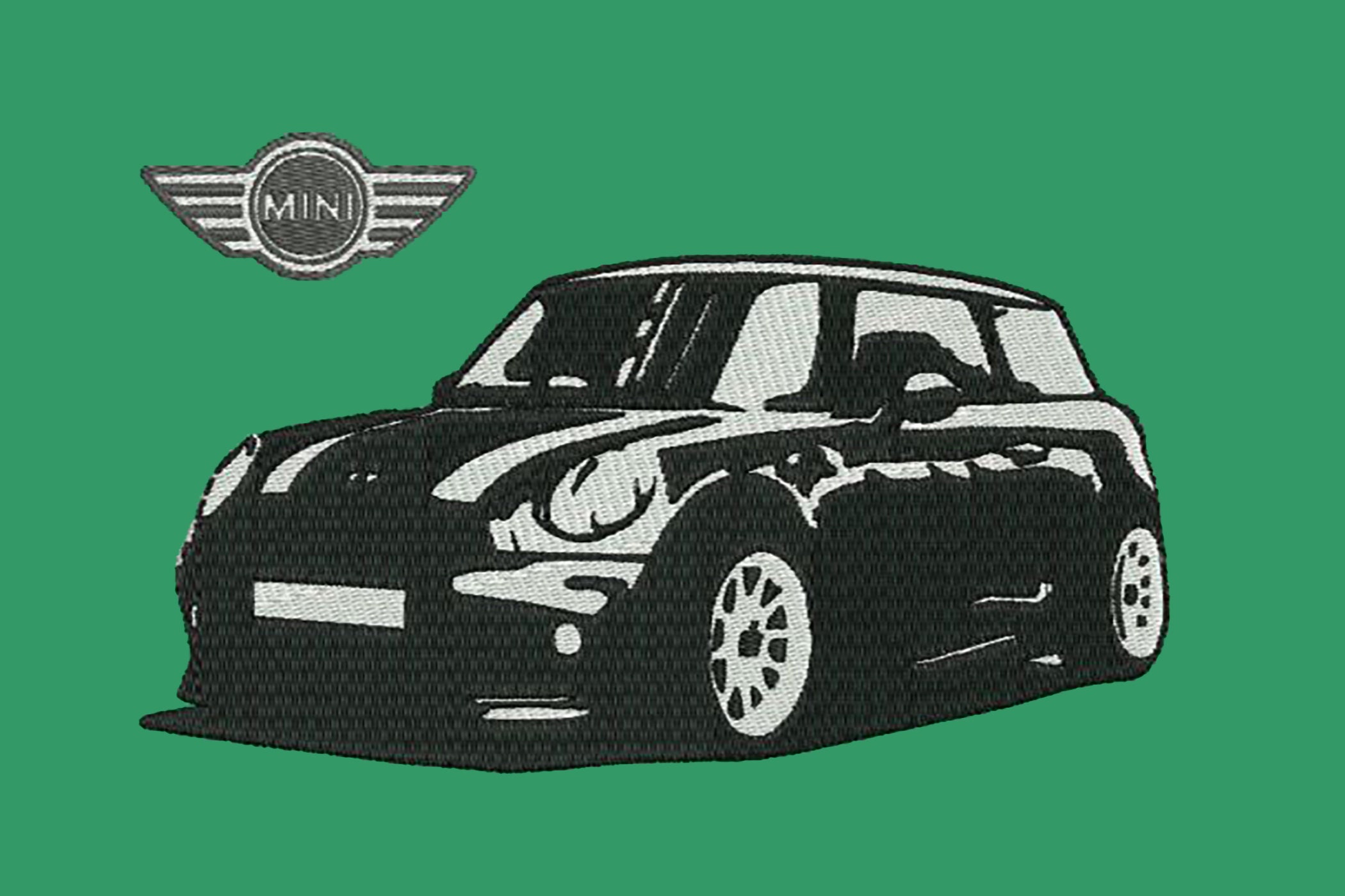 Mini Cooper Car Logo Machine Embroidery Design, Mini Cooper Emblem Design  Digital File, Mini Cooper Embroidery File, Instant Download